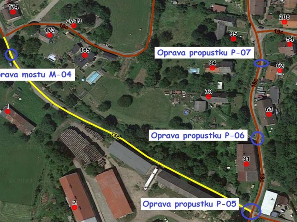 Oprava propustků a mostků v roce 2023